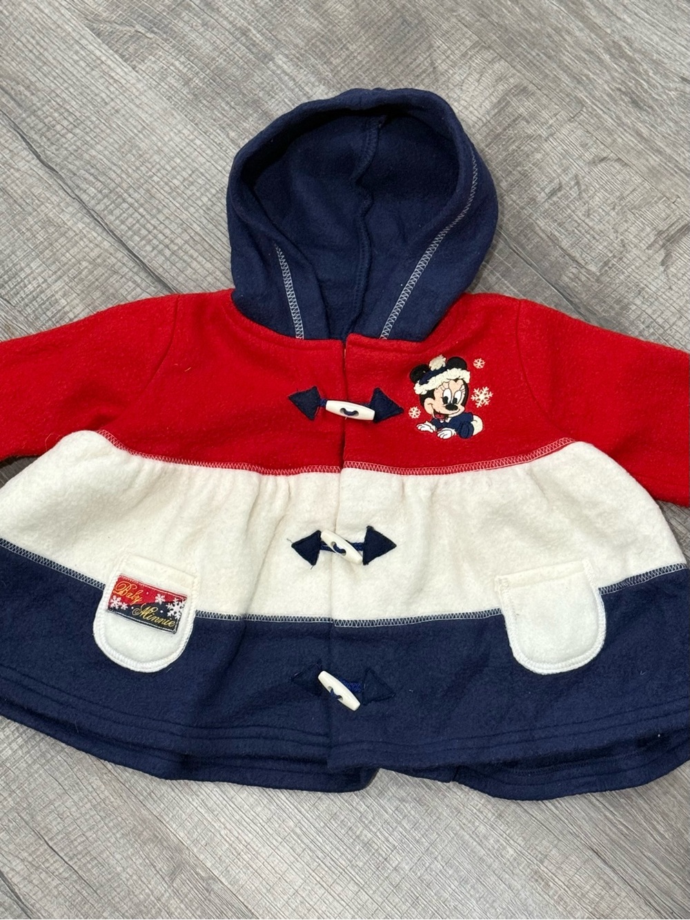 Vintage Disney Baby Minnie winter fleece jacket coat 24 months / 2T